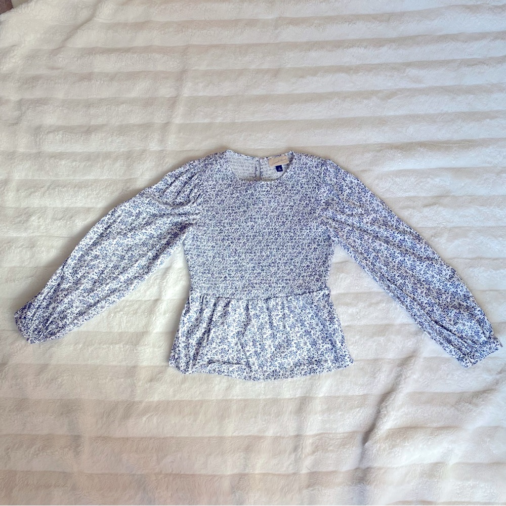 Floral Puff Sleeve Top